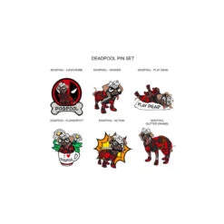Set De Pins Dogpool Deadpool Marvel