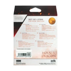 Set De Pins La Casa Del Dragon Juego De Tronos -Eric Ventas set de pins la casa del dragon juego de tronos 2