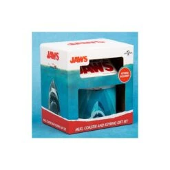 Set De Regalo Tiburon Jaws Taza Posavasos Y Llavero -Eric Ventas set de regalo tiburon jaws taza posavasos y llavero 2