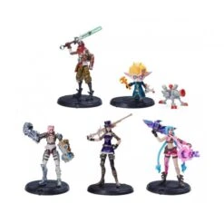 Set Figuras Arcane League Of Legends Heimerdinger Jinx Vi Caitlyn Ekko