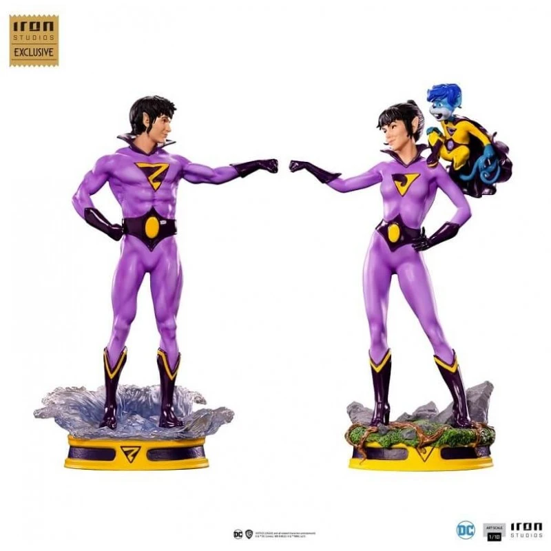 Set Figuras Wonder Twins DC Comics Escala 1/10 3 Set Figuras Wonder Twins DC Comics Escala 1/10