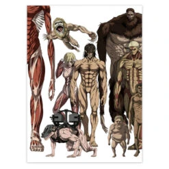 Set Mini Poster Attack On Titan -Eric Ventas set mini poster attack on titan 2