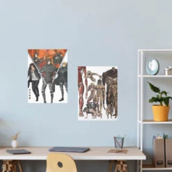 Set Mini Poster Attack On Titan -Eric Ventas set mini poster attack on titan 5