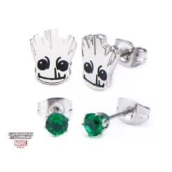 Set Pendientes Groot Guardianes De La Galaxia Marvel