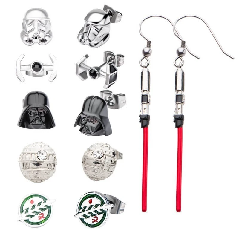 Set Pendientes Star Wars Imperio Galactico 3 Set Pendientes Star Wars Imperio Galactico