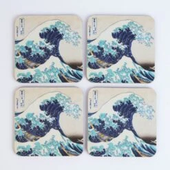Set De Posavasos La Gran Ola De Kanagawa Hokusai