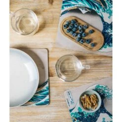 Set De Salvamanteles La Gran Ola De Kanagawa Hokusai -Eric Ventas set salvamanteles hokusai 5