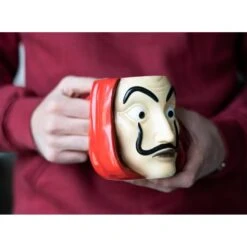 Taza 3D La Casa De Papel Mascara -Eric Ventas taza 3d la casa de papel mascara 9