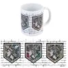 Taza Attack On Titan Emblemas Muros -Eric Ventas taza attack on titan emblemas muros