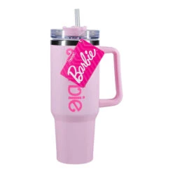 Taza De Viaje Barbie Con Pajita
