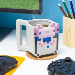 Taza Minecraft Ajolote -Eric Ventas taza minecraft ajolote 2