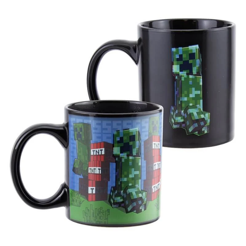 Taza Termocolora Minecraft Creeper 3 Taza Termocolora Minecraft Creeper