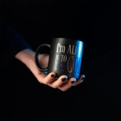 Taza Wednesday Allergic To Color -Eric Ventas taza wednesday allergic to color 2