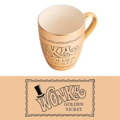 Taza Willy Wonka Golden Ticket