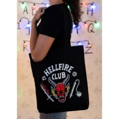 Tote Bag Stranger Things Hellfire Club -Eric Ventas tote bag stranger things hellfire club 2