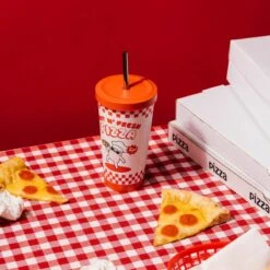 Vaso Con Pajita Ketnipz Hot N Fresh Pizza -Eric Ventas vaso con pajita ketnipz hot n fresh pizza 2