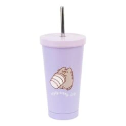 Vaso Con Pajita Pusheen Moments