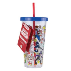 Vaso Con Pajita Super Mario Nintendo -Eric Ventas vaso con pajita super mario nintendo 1
