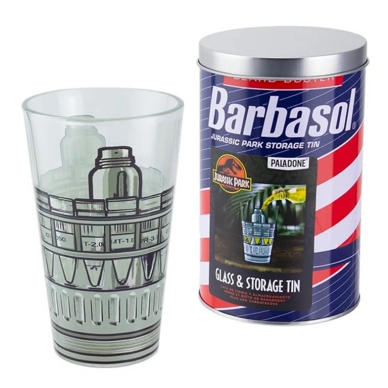 Vaso De Cristal Jurassic Park Barbasol 4 Vaso De Cristal Jurassic Park Barbasol - Imagen 2